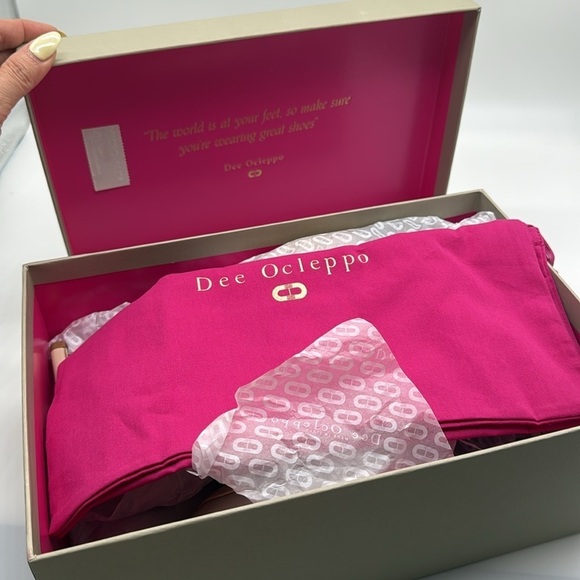 Dee Ocleppo Women’s Caracas Side Bow Pumps Heels in Oat Leather Size 8.5 - Picture 8 of 9